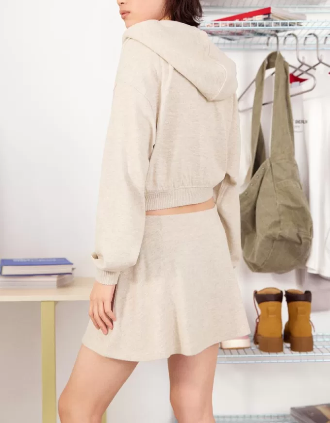 Minifalda tacto suave Sand