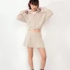 Minifalda tacto suave Sand