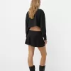 Minifalda tacto suave Dark grey