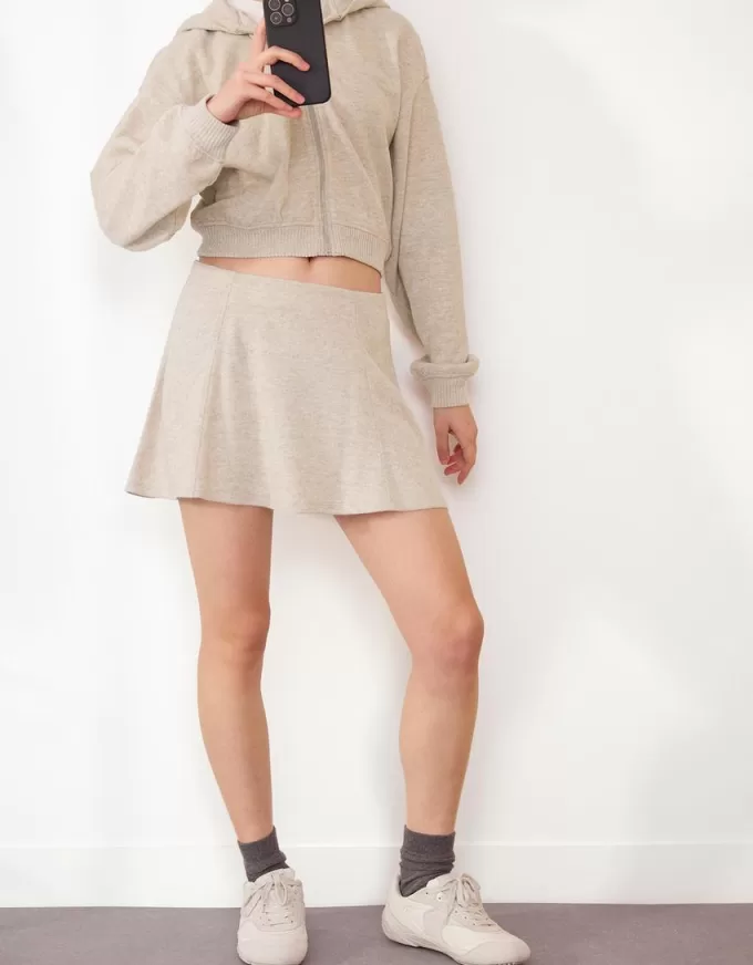 Minifalda tacto suave Sand