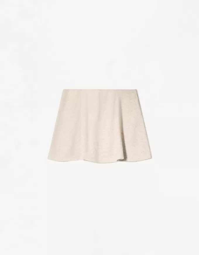 Minifalda tacto suave Sand