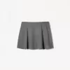 Minifalda tacto suave Dark grey