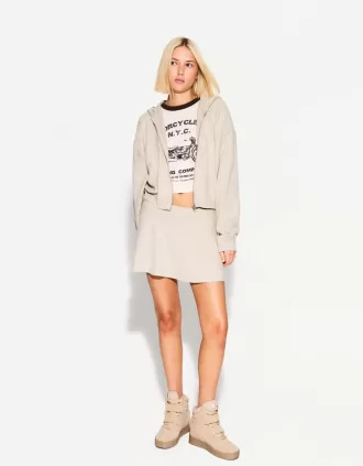 Minifalda tacto suave Sand