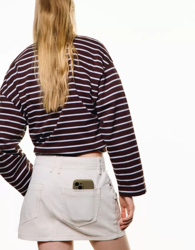 Minifalda utilitaria Off white