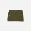 Minifalda utilitaria Khaki