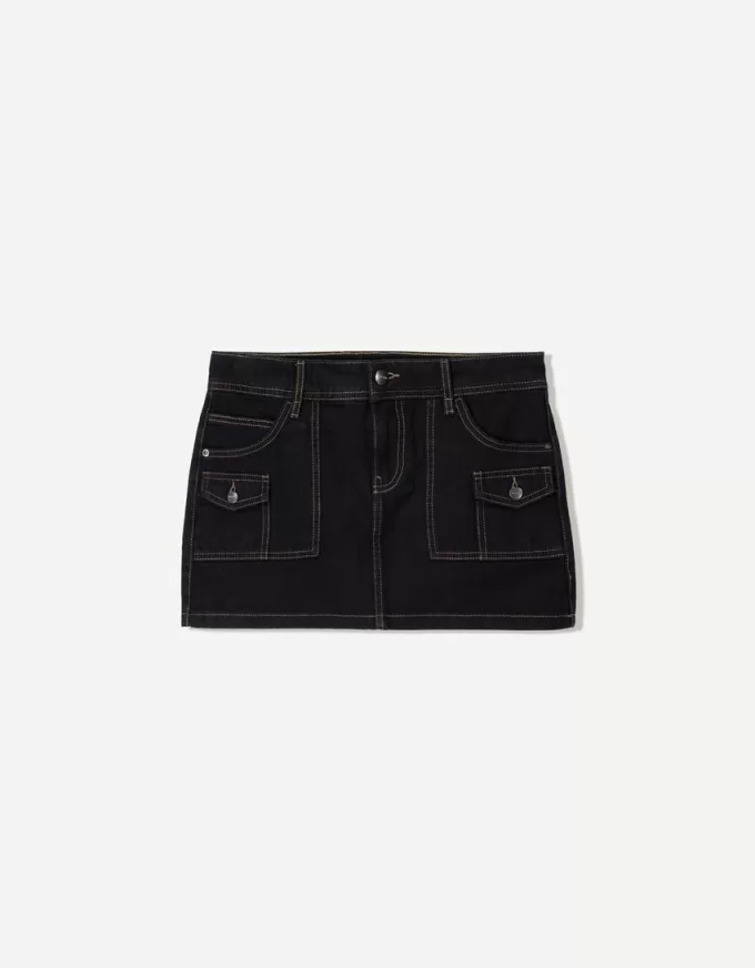 Minifalda utilitaria Black