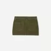 Minifalda utilitaria Khaki