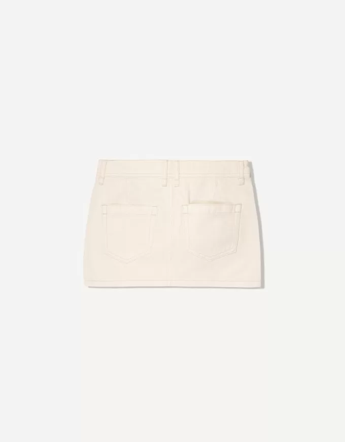 Minifalda utilitaria Off white