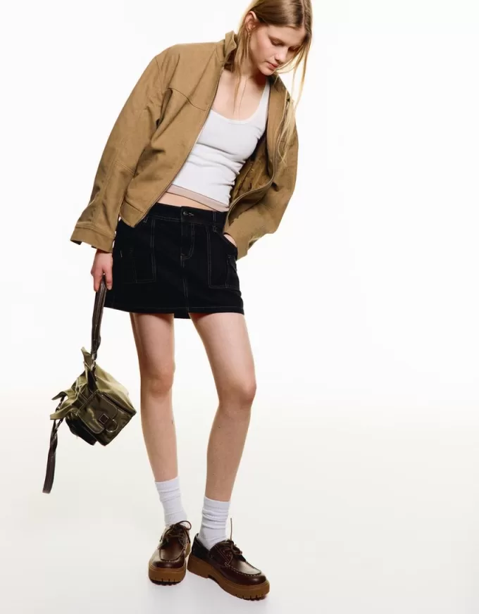 Minifalda utilitaria Black