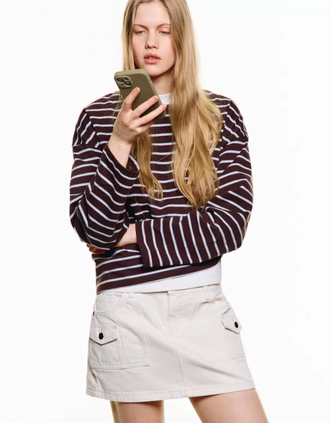 Minifalda utilitaria Off white