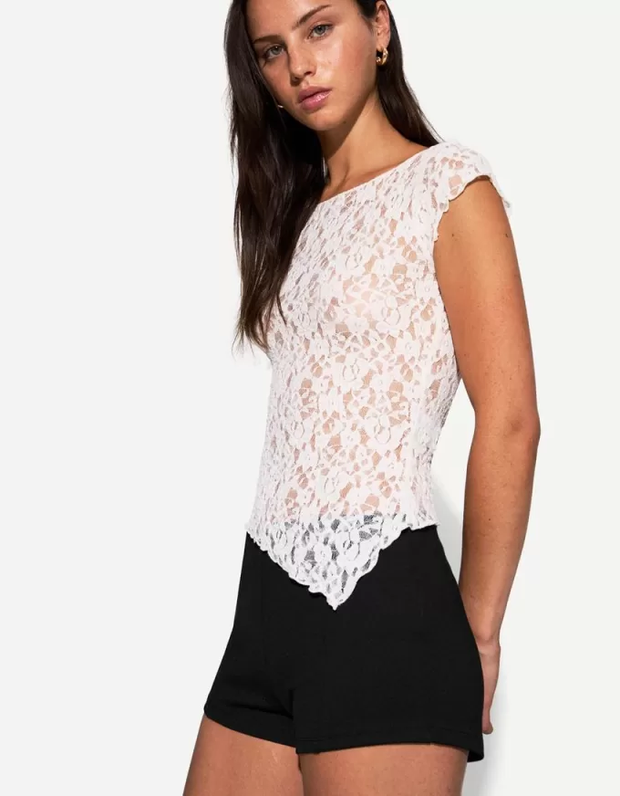 Minishorts de punto Black