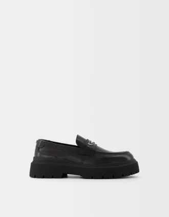Mocasines con detalle metálico BLACK
