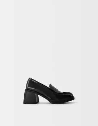 Mocasines de tacón BLACK