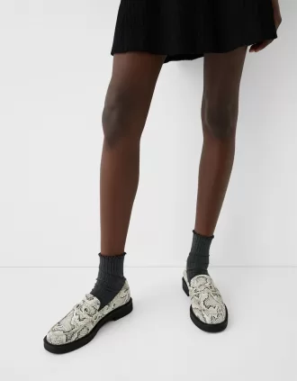 Mocasines planos animal print ANIMAL PRINT Mocasines planos animal print ANIMAL PRINT