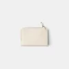 Monedero con estampado animal efecto charol grabado Cream