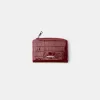 Monedero con estampado animal efecto charol grabado Burgundy