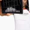 Monedero con estampado animal efecto charol grabado Black