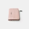 Monedero con estampado animal efecto charol grabado Pink