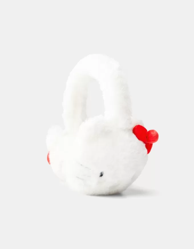 Orejeras Hello Kitty pelo sintético White