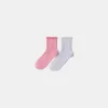 Pack de 2 calcetines pointelle Pink