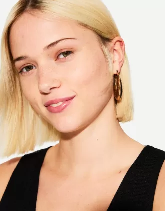 Pack de 2 pendientes de aro bohemios Silver