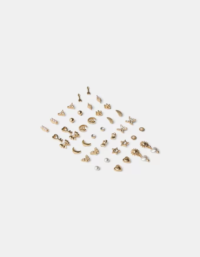 Pack de 20 pendientes de strass Gold Pack de 20 pendientes de strass Gold