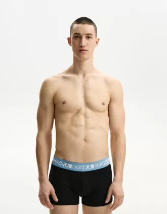 Pack de 3 boxers con cinturilla ancha estampada Black