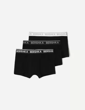 Pack de 3 boxers con cinturilla estampada White