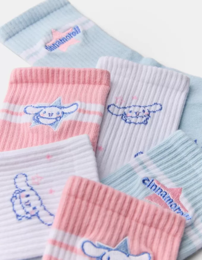 Pack de 3 calcetines Cinnamoroll Pink Pack de 3 calcetines Cinnamoroll Pink
