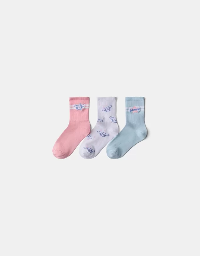 Pack de 3 calcetines Cinnamoroll Pink Pack de 3 calcetines Cinnamoroll Pink