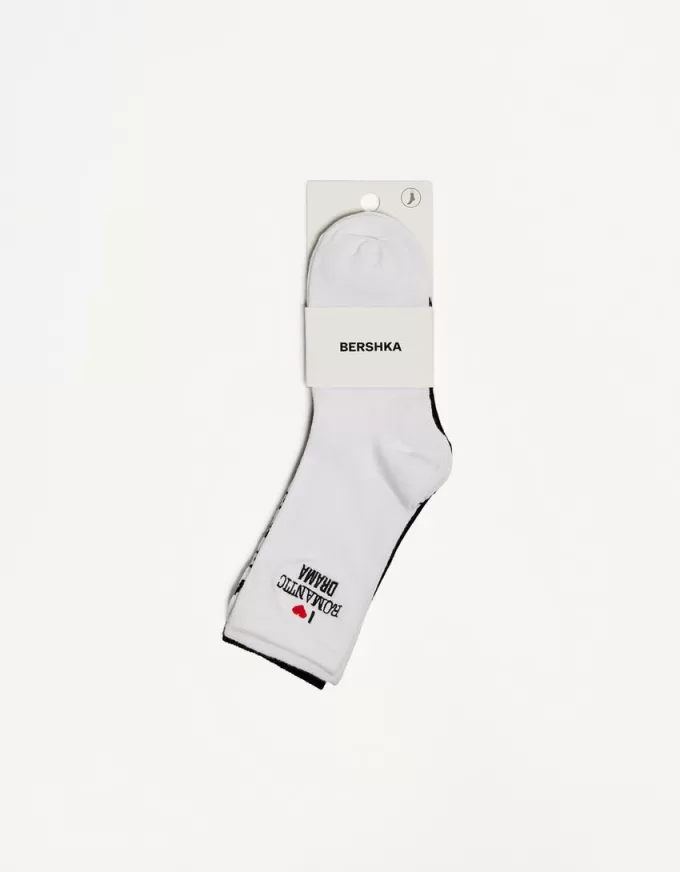 Pack de 3 calcetines estampados Black Pack de 3 calcetines estampados Black