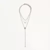 Pack de 3 collares con colgantes Silver