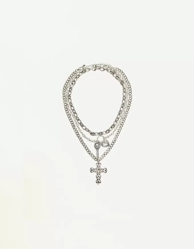 Pack de 3 collares con colgantes Silver Pack de 3 collares con colgantes Silver