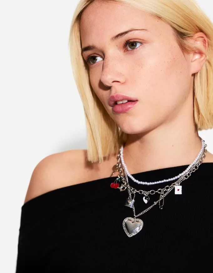 Pack de 3 collares con colgantes Silver Pack de 3 collares con colgantes Silver