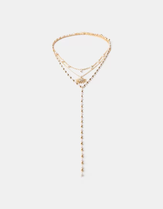 Pack de 3 collares con colgantes Gold