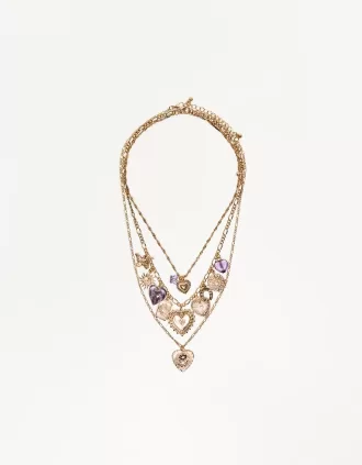 Pack de 3 collares con colgantes Gold