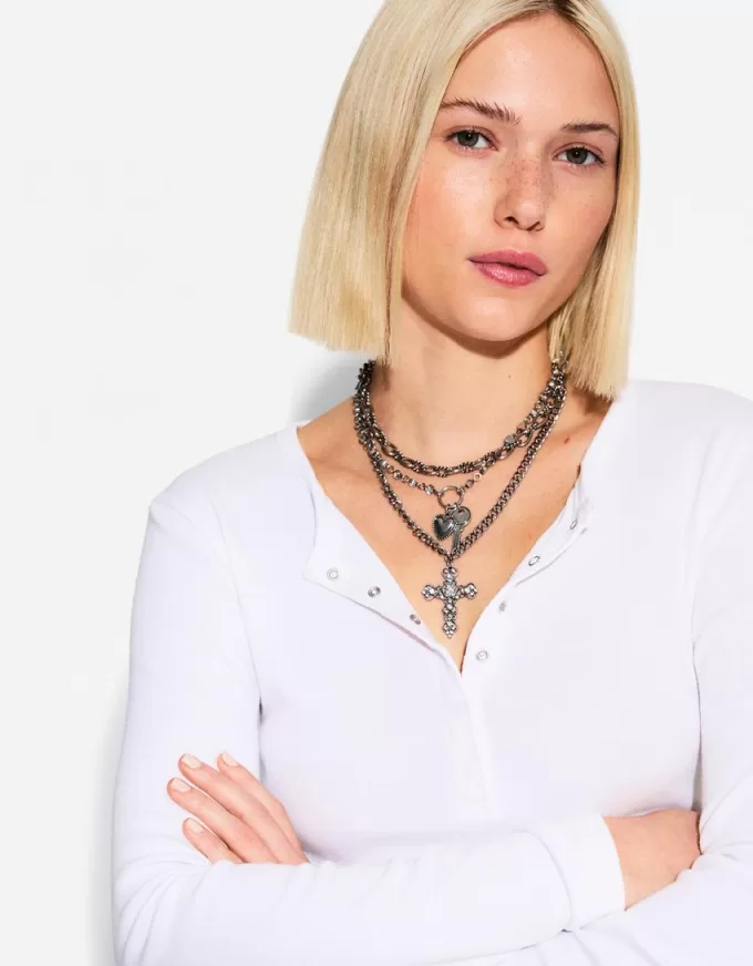 Pack de 3 collares con colgantes Silver Pack de 3 collares con colgantes Silver