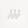 Pack de 3 pares de calcetines deportivos. White Pack de 3 pares de calcetines deportivos. White