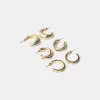Pack de 3 pendientes de aro Gold Pack de 3 pendientes de aro Gold