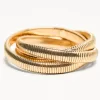 Pack de 3 pulseras elásticas Gold Pack de 3 pulseras elásticas Gold