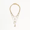 Pack de 4 collares con colgantes Gold