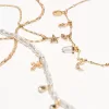 Pack de 4 collares con colgantes Gold Pack de 4 collares con colgantes Gold