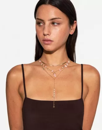 Pack de 4 collares con colgantes Gold