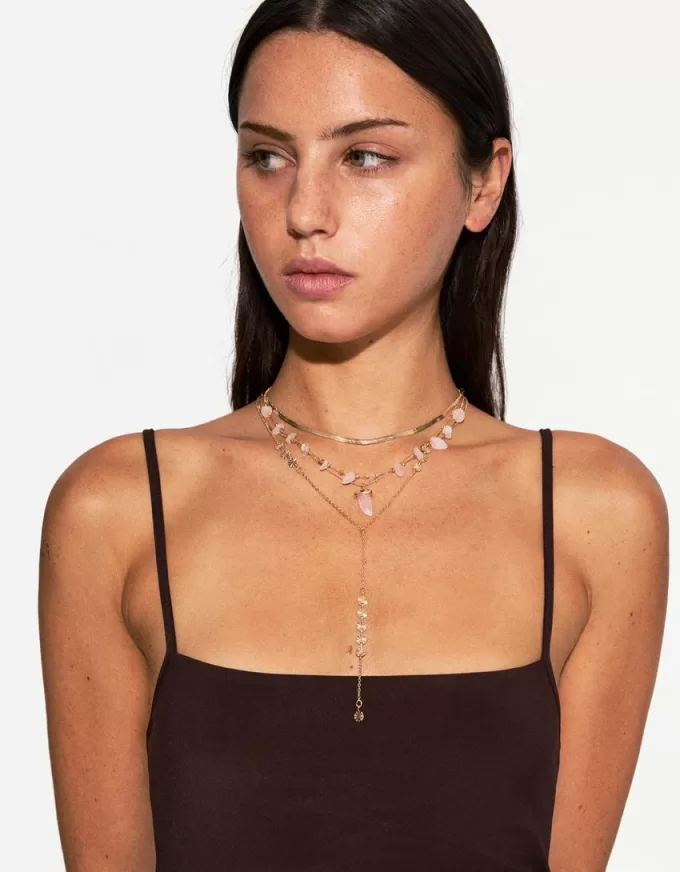 Pack de 4 collares con colgantes Gold Pack de 4 collares con colgantes Gold