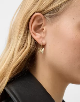 Pack de 6 pendientes de strass Gold