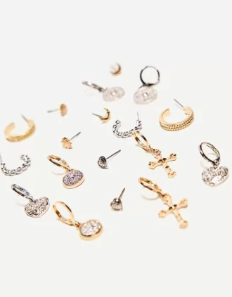 Pack de 9 pendientes bohemios Gold
