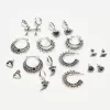 Pack de 9 pendientes bohemios Silver