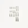 Pack de 9 pendientes de aro Silver