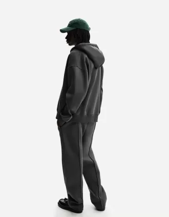 Pantalón ancho de felpa Grey