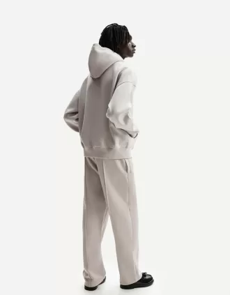 Pantalón ancho de felpa Grey